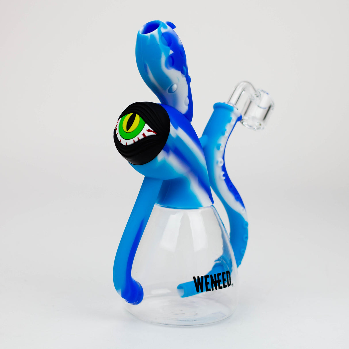 WENEED®- 9'' Silicone Squid Rig Resin · Silicone Rig WENEED® Blue/White