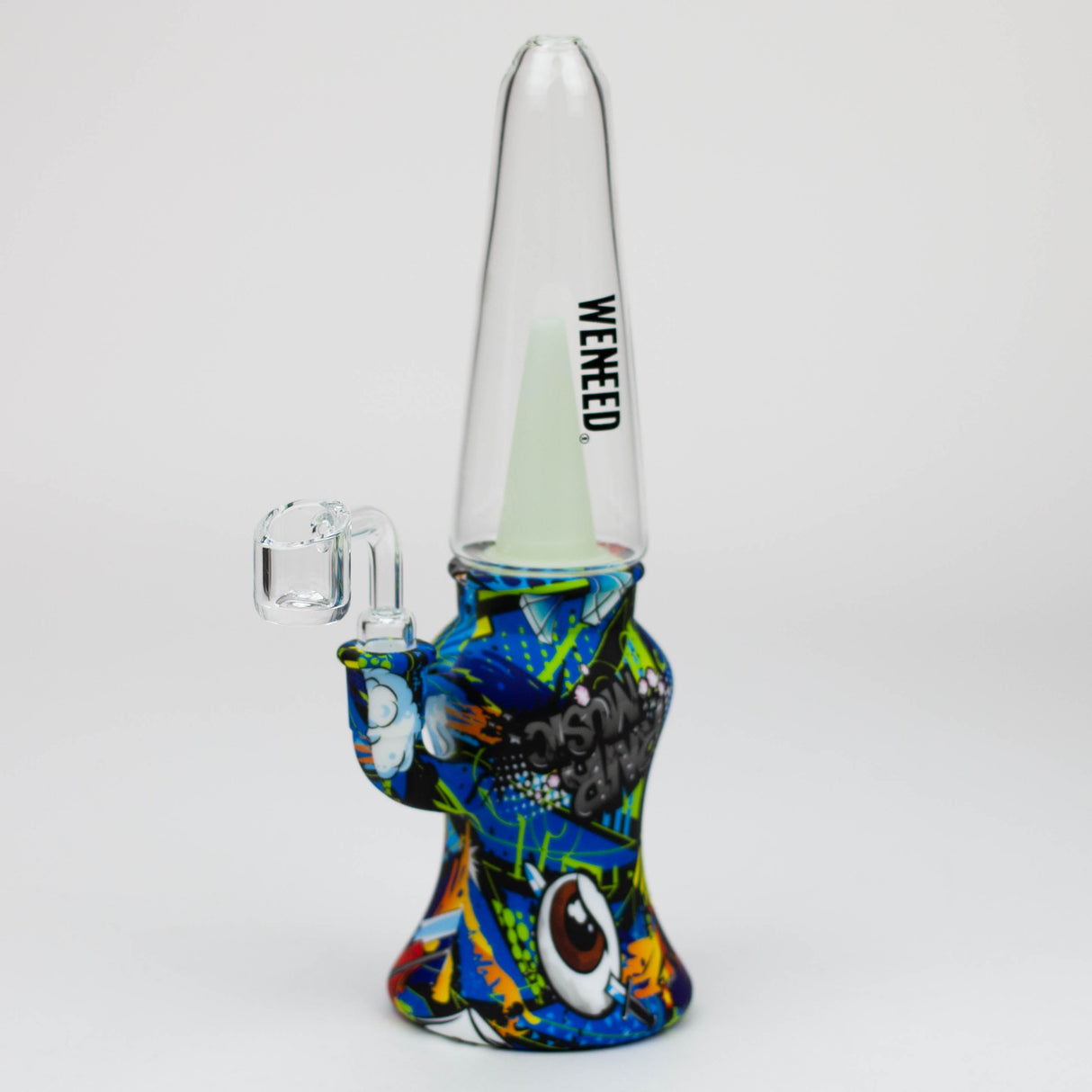 WENEED®- 10'' Silicone Grafiti Rig Resin · Silicone Rig WENEED® Blue