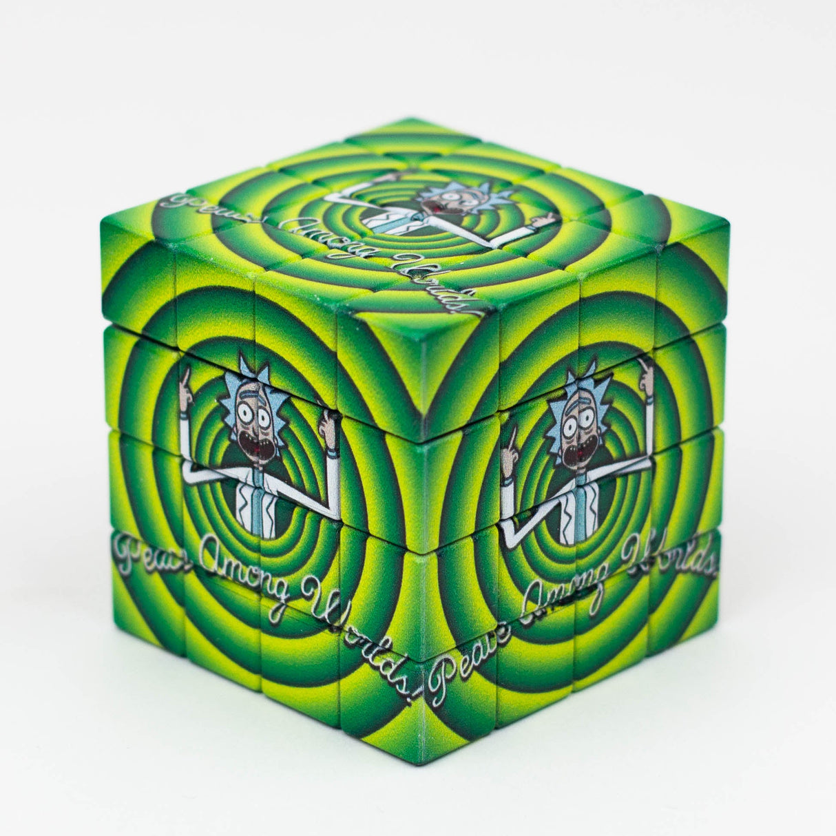 Cartoon Cube Herb Grinder - 4 Parts Regular Grinder BANKA Cartoon E