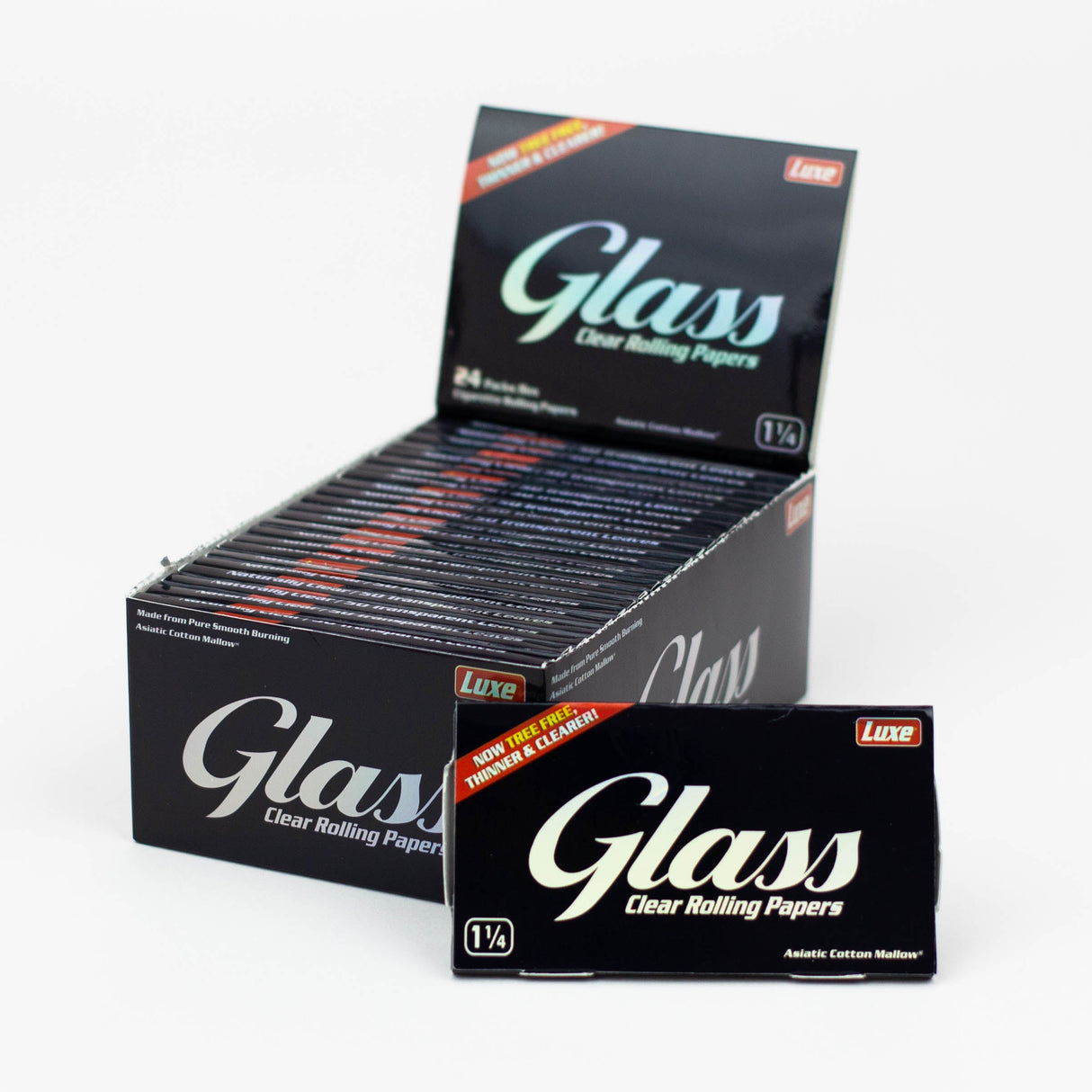 Glass Clear Luxe Cellulose papers 1 1/4 1 - 1/4" Size ONE