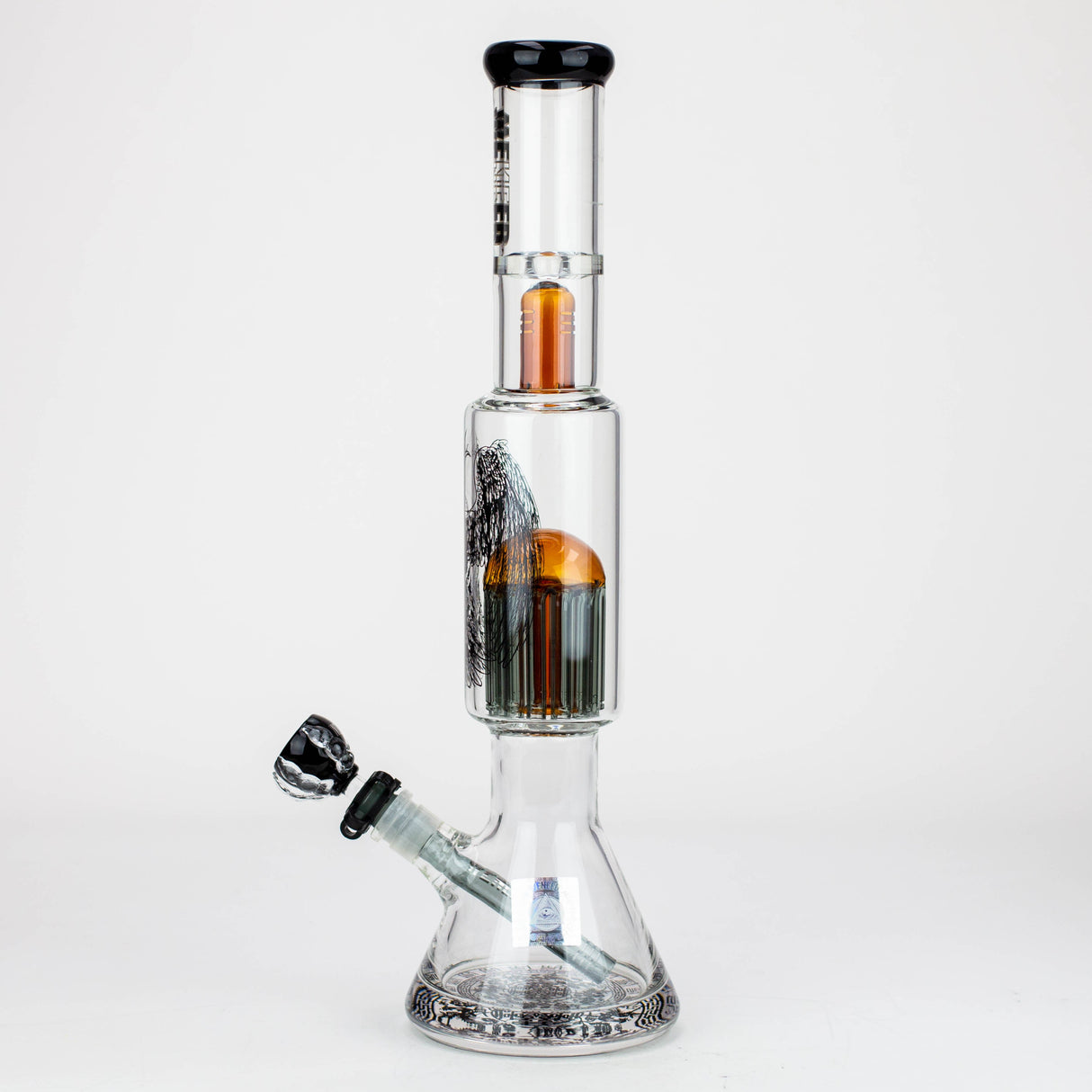 WENEED®-18" Beasts of East Tree Percolator Beaker bong Glass Bong WENEED®