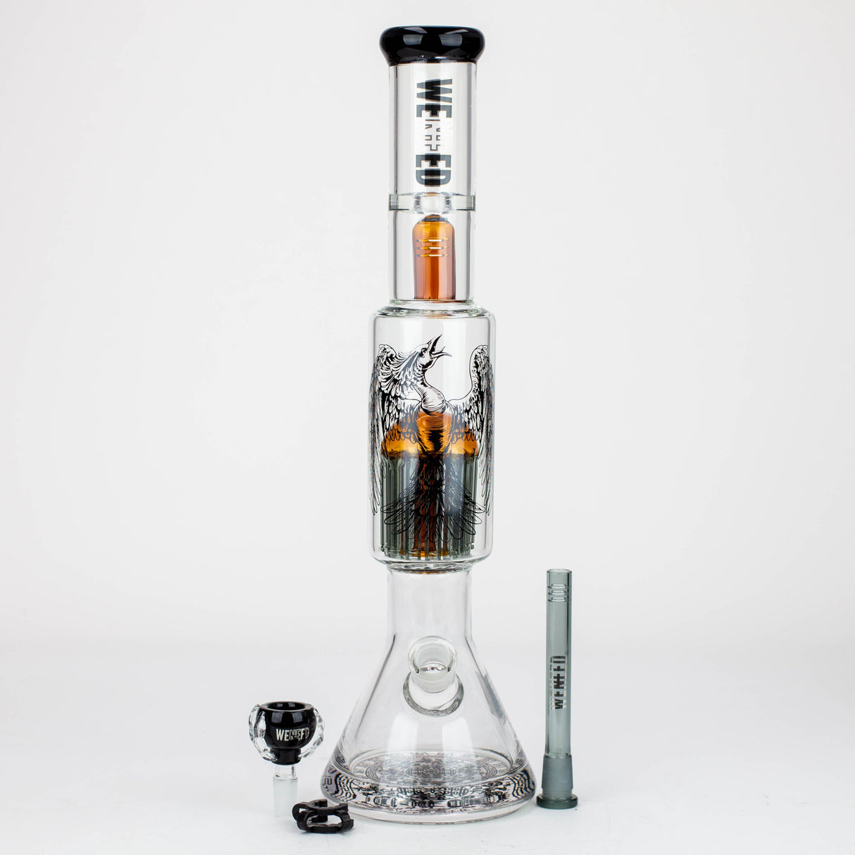 WENEED®-18" Beasts of East Tree Percolator Beaker bong Glass Bong WENEED®