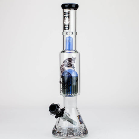 WENEED®-18" Beasts of East Tree Percolator Beaker bong Glass Bong WENEED® Blue