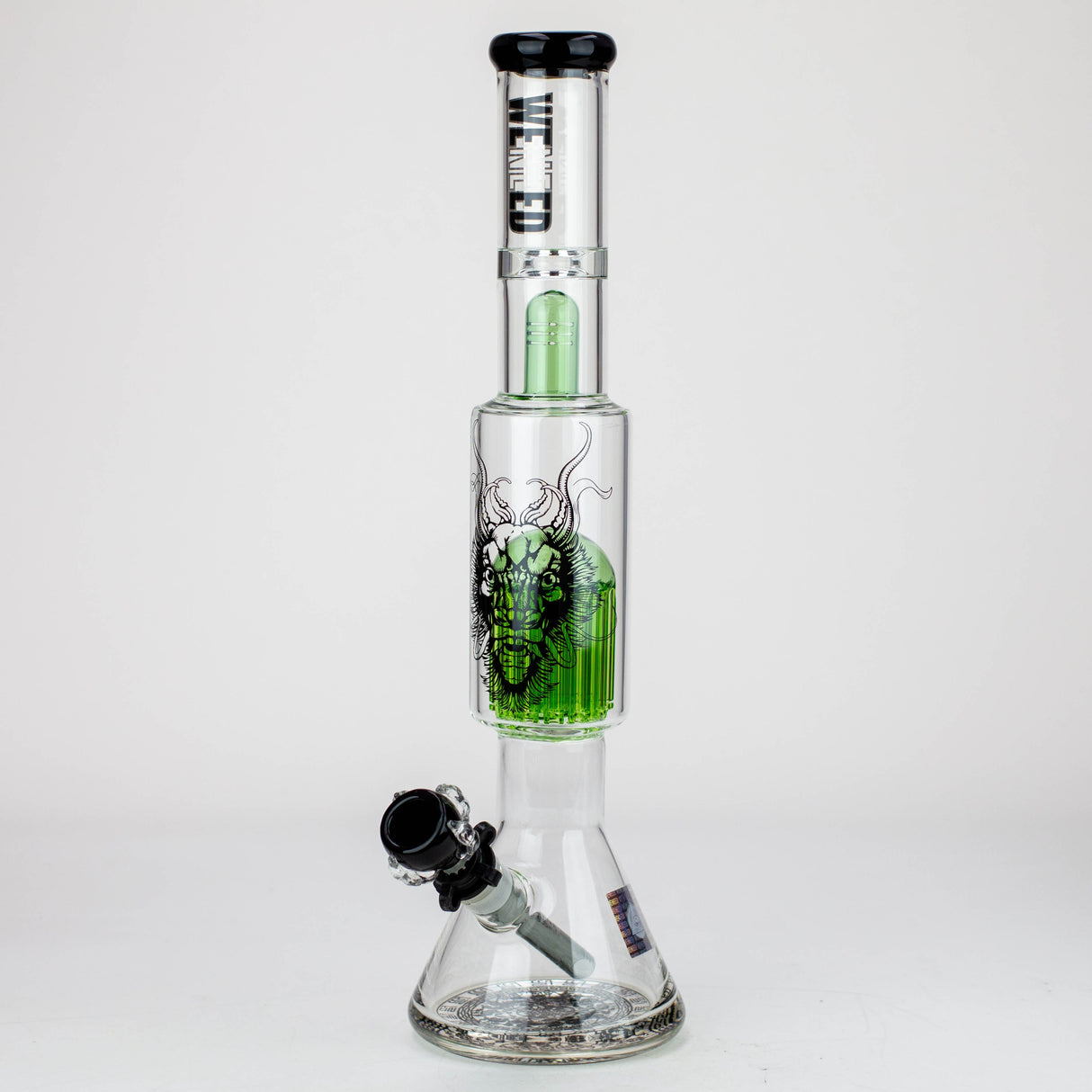 WENEED®-18" Beasts of East Tree Percolator Beaker bong Glass Bong WENEED® Green