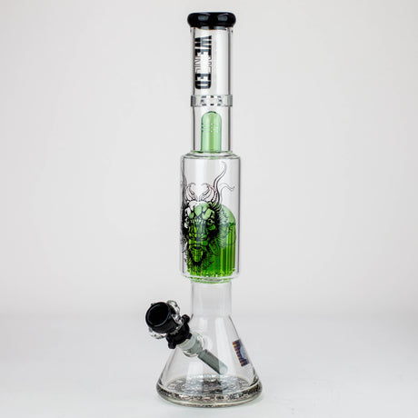 WENEED®-18" Beasts of East Tree Percolator Beaker bong Glass Bong WENEED® Green