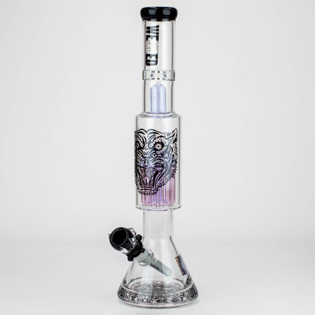 WENEED®-18" Beasts of East Tree Percolator Beaker bong Glass Bong WENEED® Purple
