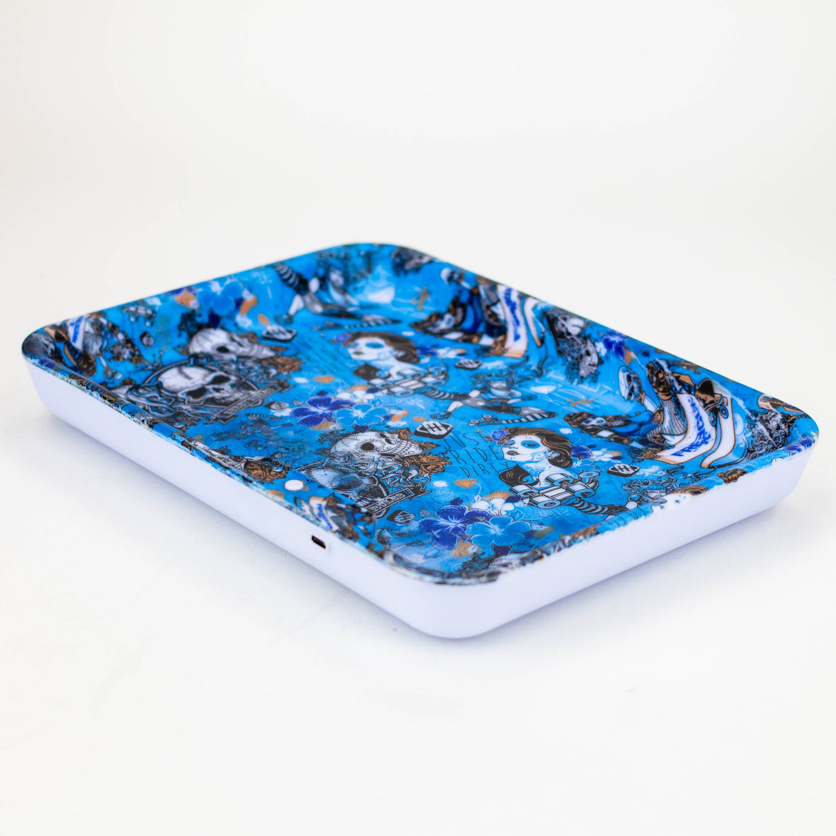 Assorted Rechargeable LED Rolling Tray Tray Purple Haze Smoke Inc