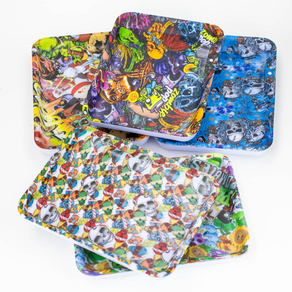 Assorted Rechargeable LED Rolling Tray Tray Purple Haze Smoke Inc