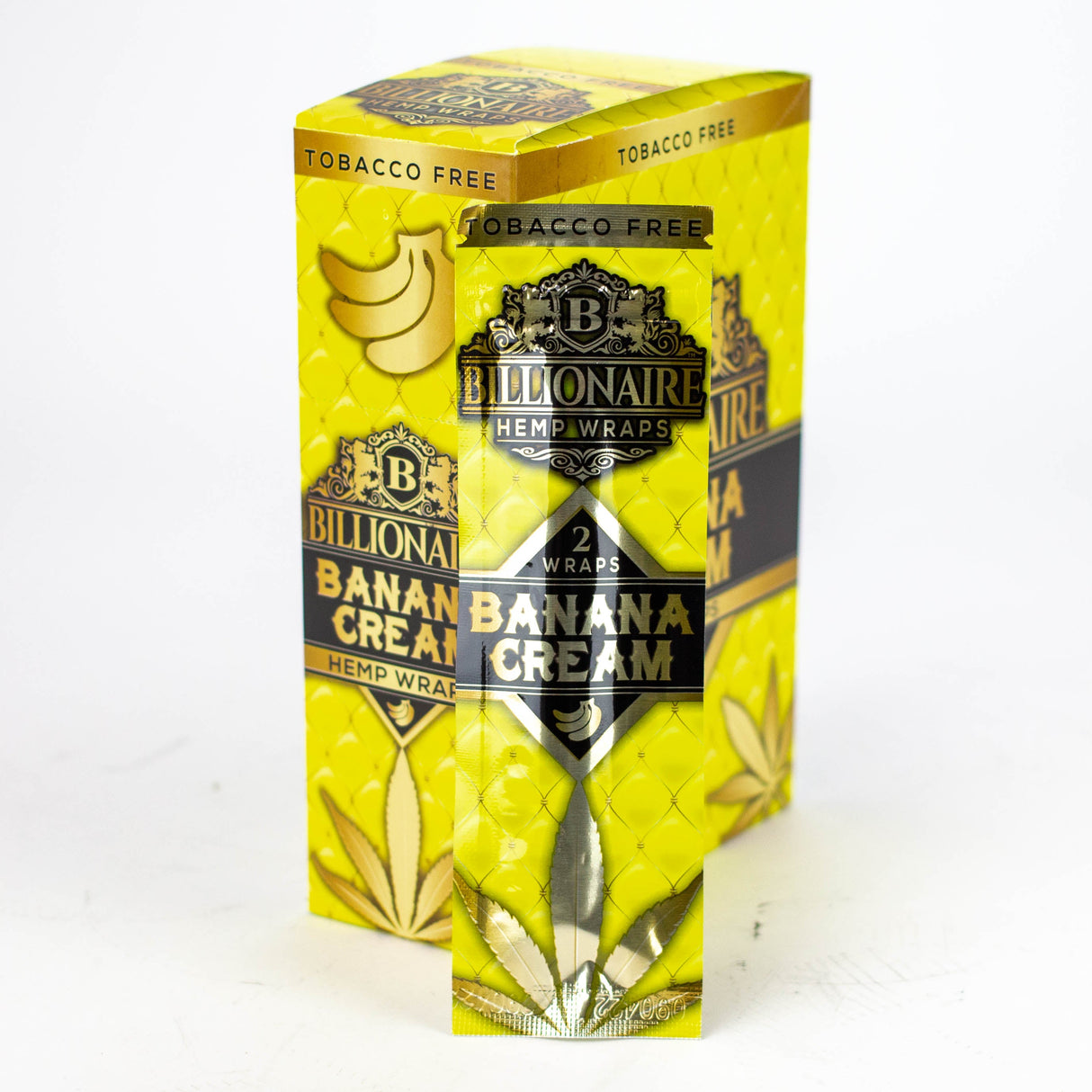 Billionaire Hemp Wraps display Leaf Wrap ONE Banana Cream