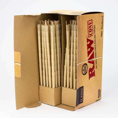 RAW Classic 98 Select pre-rolled cone 1000 counts Pre-rolled Cone (Bulk / Tower) ONE