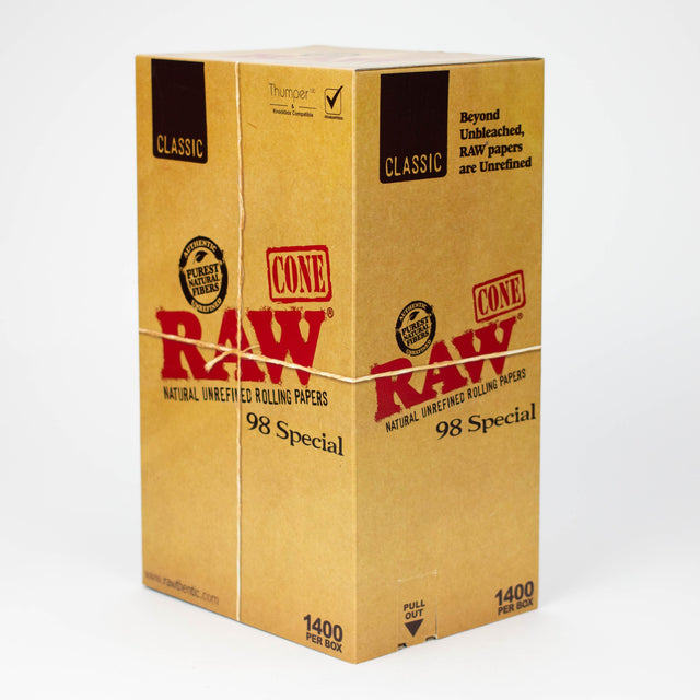 RAW Classic 98/20mm Special pre-rolled 1400 Cones Pre-rolled Cone (Bulk / Tower) ONE