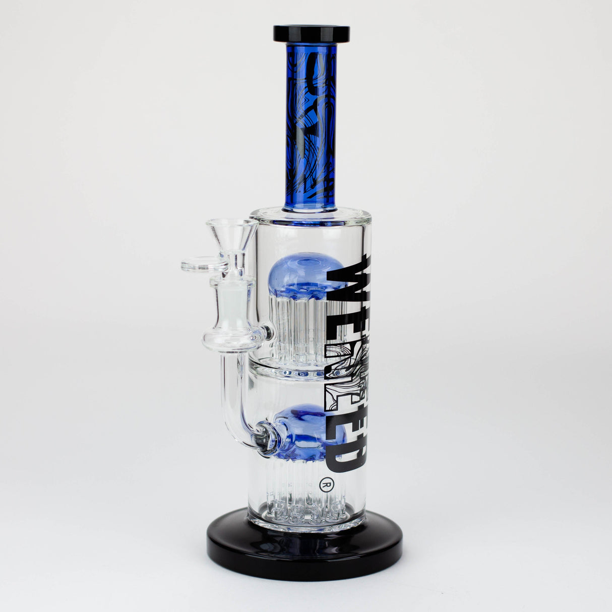 WENEED®-10.5" Weneed Dark Matter Duo Glass Bong Glass Rig WENEED® Blue