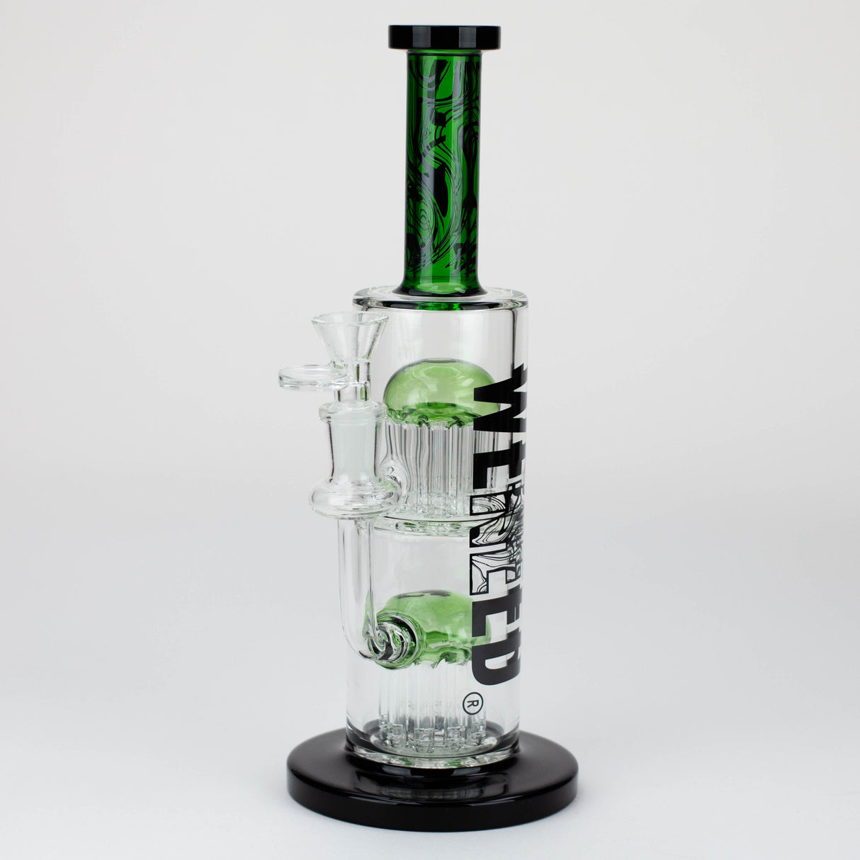 WENEED®-10.5" Weneed Dark Matter Duo Glass Bong Glass Rig WENEED® Green
