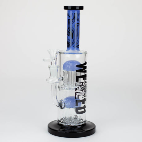 WENEED®-10.5" Weneed Dark Matter Duo Glass Bong Glass Rig WENEED® Jade Blue