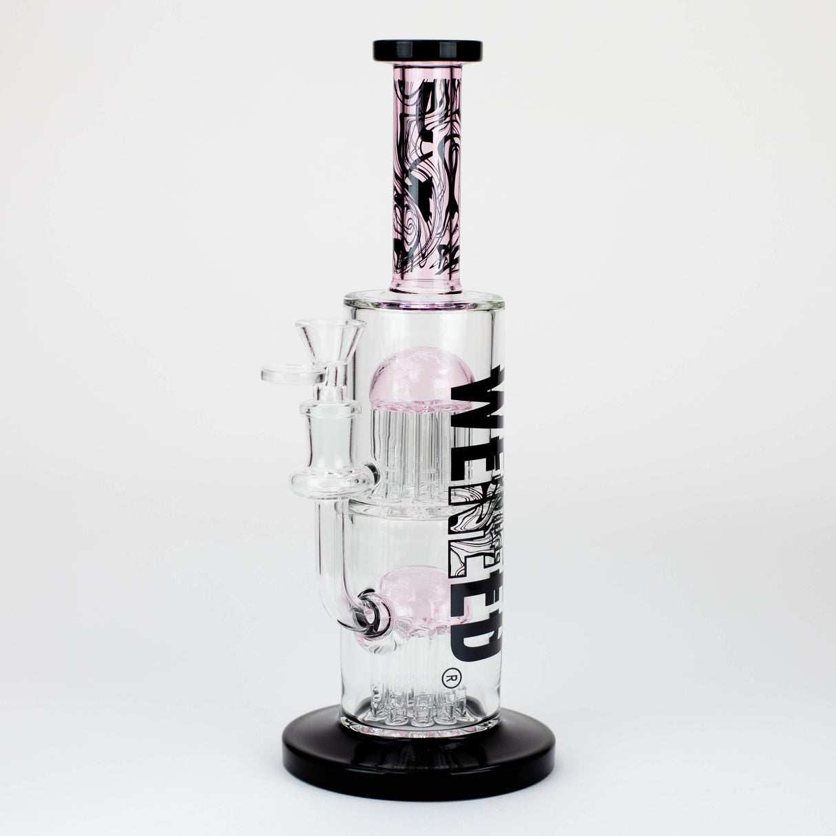 WENEED®-10.5" Weneed Dark Matter Duo Glass Bong Glass Rig WENEED® Pink