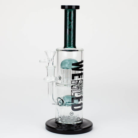 WENEED®-10.5" Weneed Dark Matter Duo Glass Bong Glass Rig WENEED® Teal