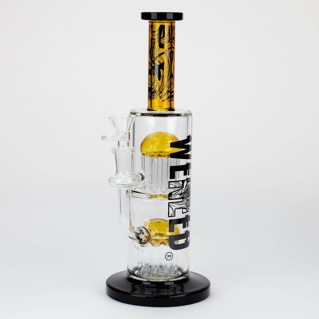 WENEED®-10.5" Weneed Dark Matter Duo Glass Bong Glass Rig WENEED® Amber