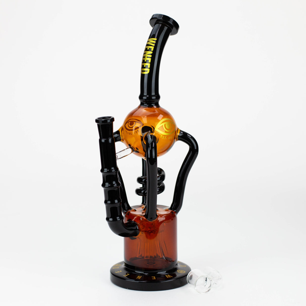 WENEED®-12" Weneed Dark Alchemy Recycler Rig Glass Rig WENEED®