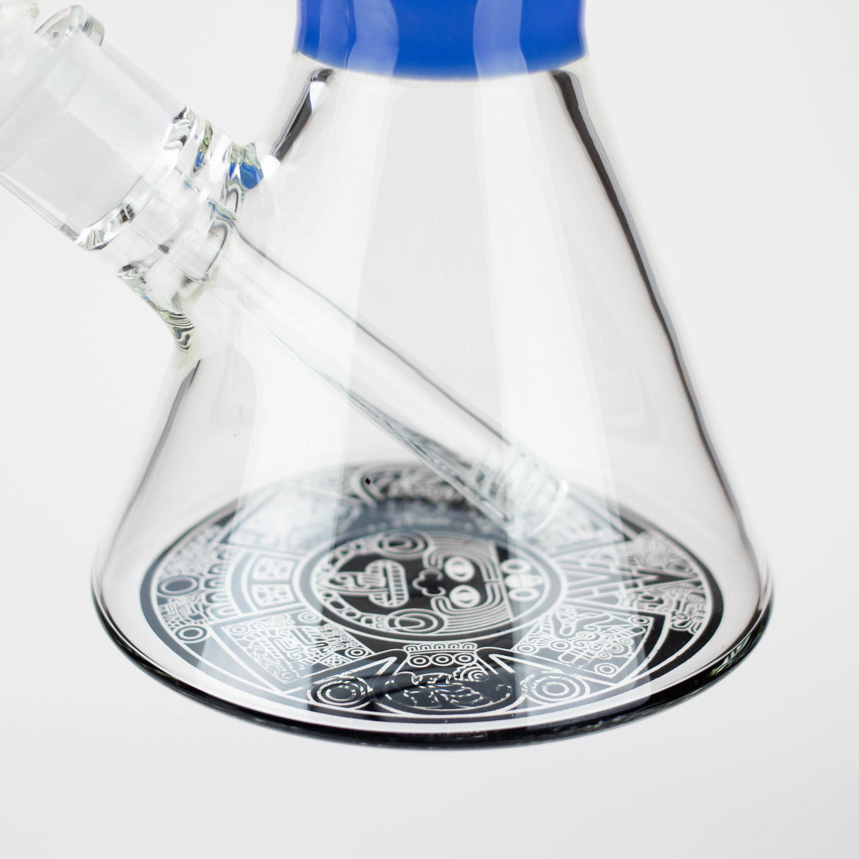 WENEED®-14" Weneed Frosted Aztec 7mm Glass Bong Glass Bong WENEED®