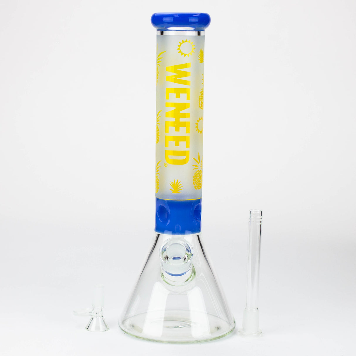 WENEED®-14" Weneed Frosted Pineapple 7mm Glass Bong Glass Bong WENEED®