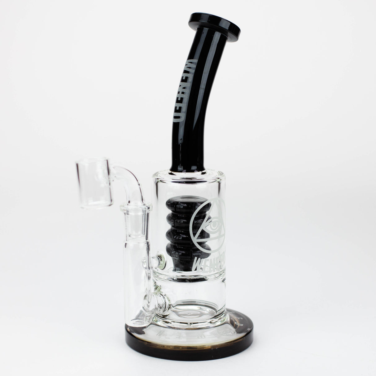 WENEED®-9" Weneed Glow Atomic Rig Glass Rig WENEED® Black