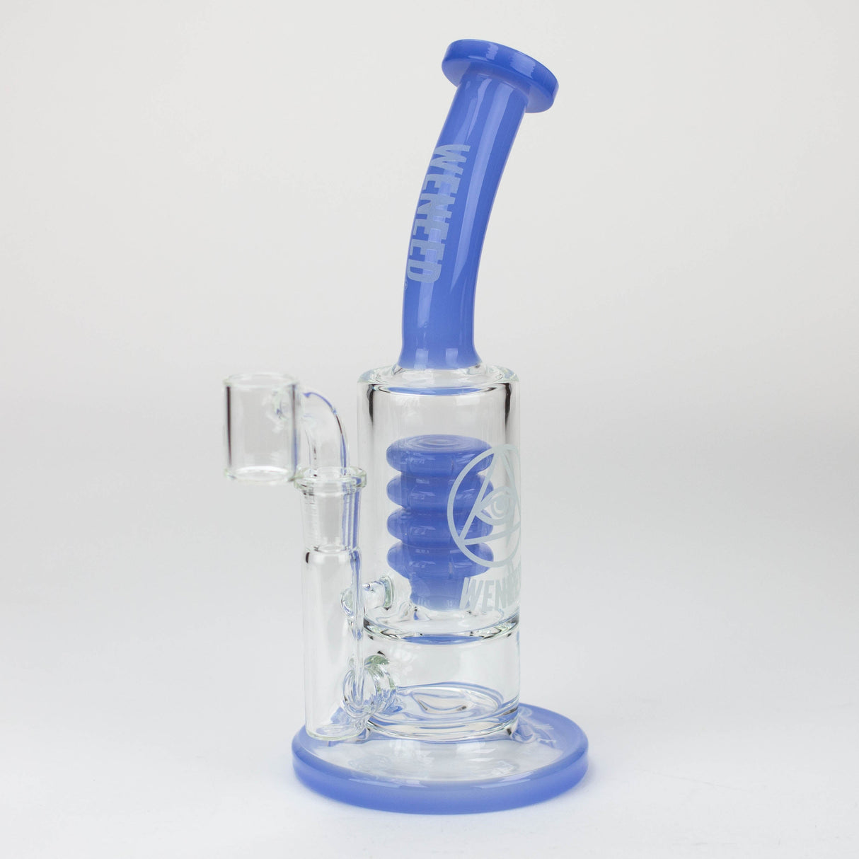 WENEED®-9" Weneed Glow Atomic Rig Glass Rig WENEED® Blue