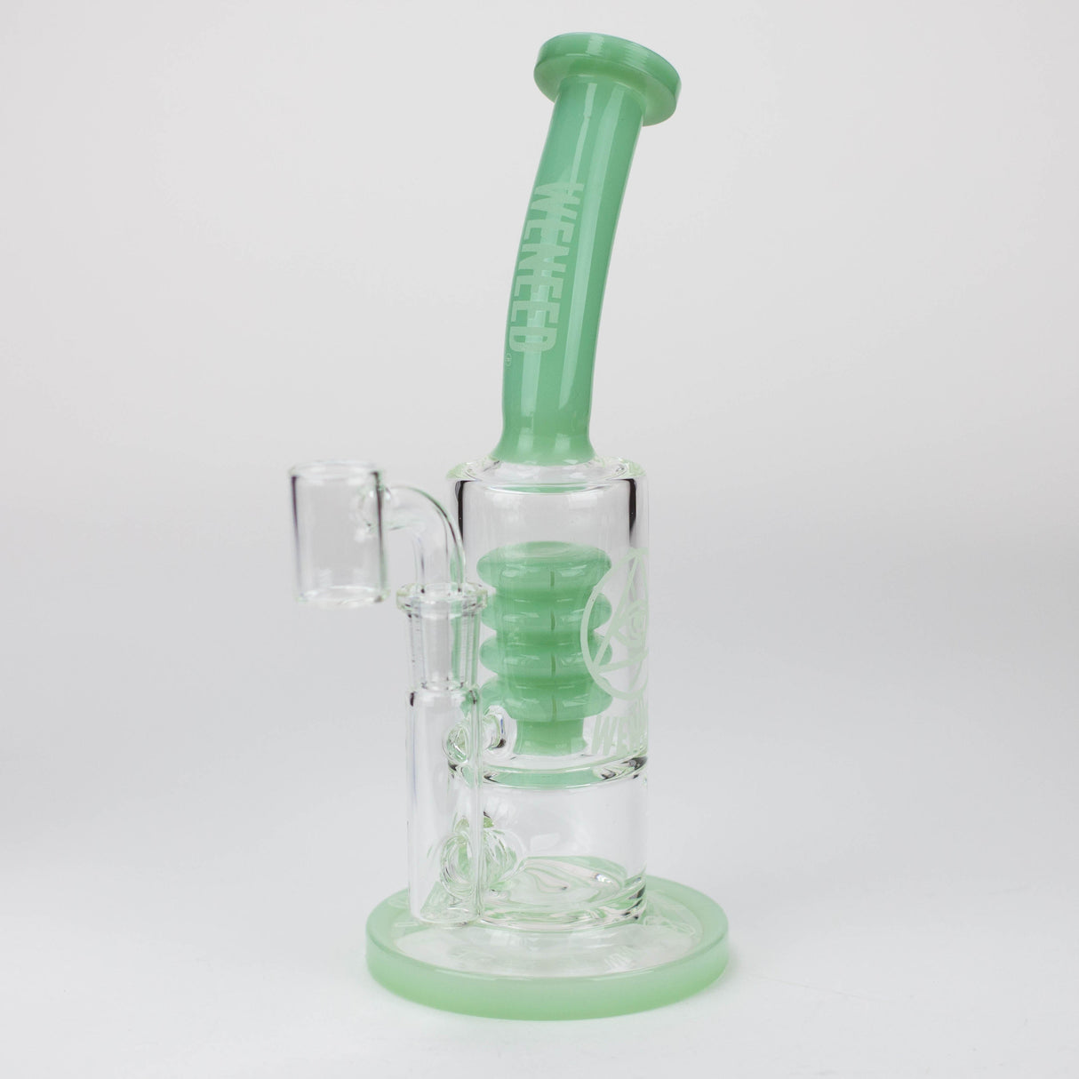 WENEED®-9" Weneed Glow Atomic Rig Glass Rig WENEED® Green