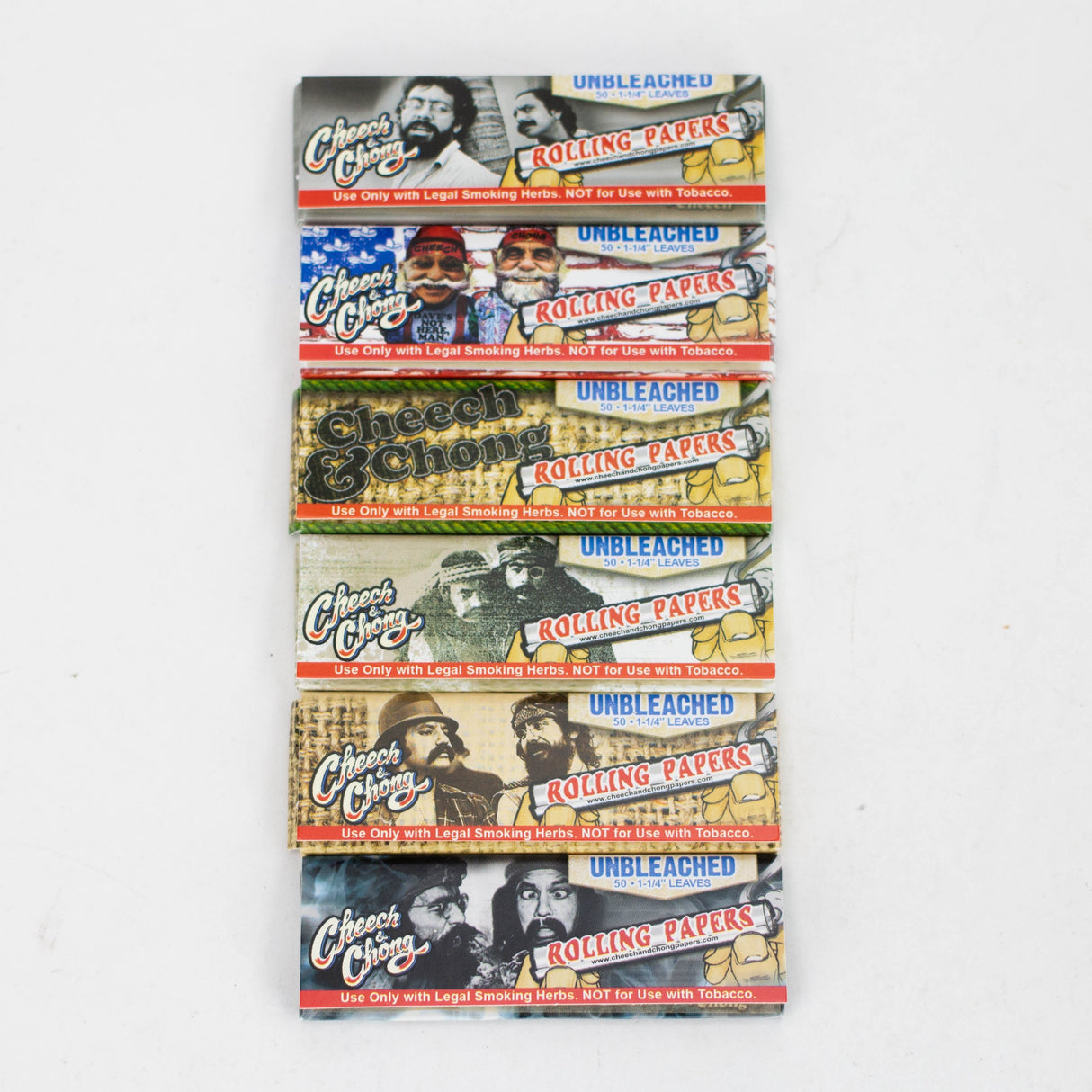 Cheech and Chong Unbleached Papers - 1 1/4" 1 - 1/4" Size ONE