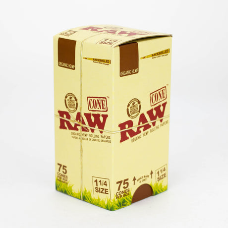 Raw Organic cone 75 - 1 1/4 Size Pre-rolled Cone (Bulk / Tower) ONE