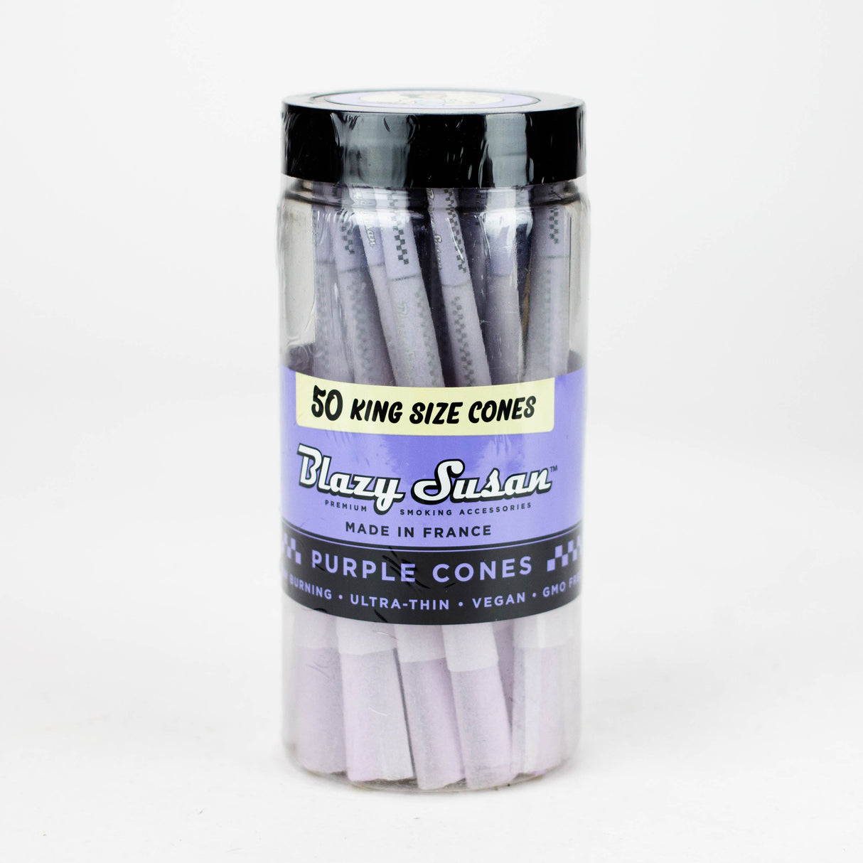 Blazy Susan | Purple King size Cones Pack of 50 Pre-rolled Cone (Bulk / Tower) Smoking Cat Distribution