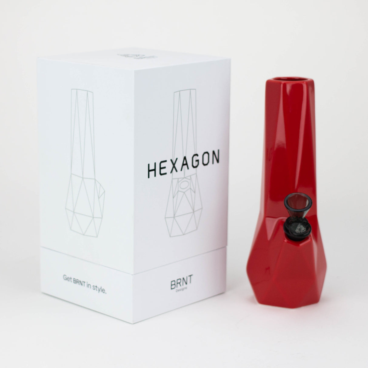 BRNT designs | Hexagon Ceramic Bong BRNT Designs