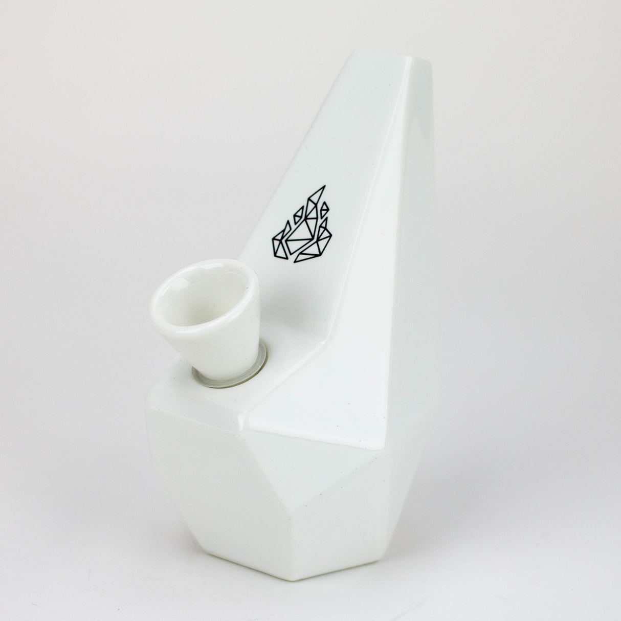 BRNT designs | Polygon Ceramic Bong BRNT Designs White