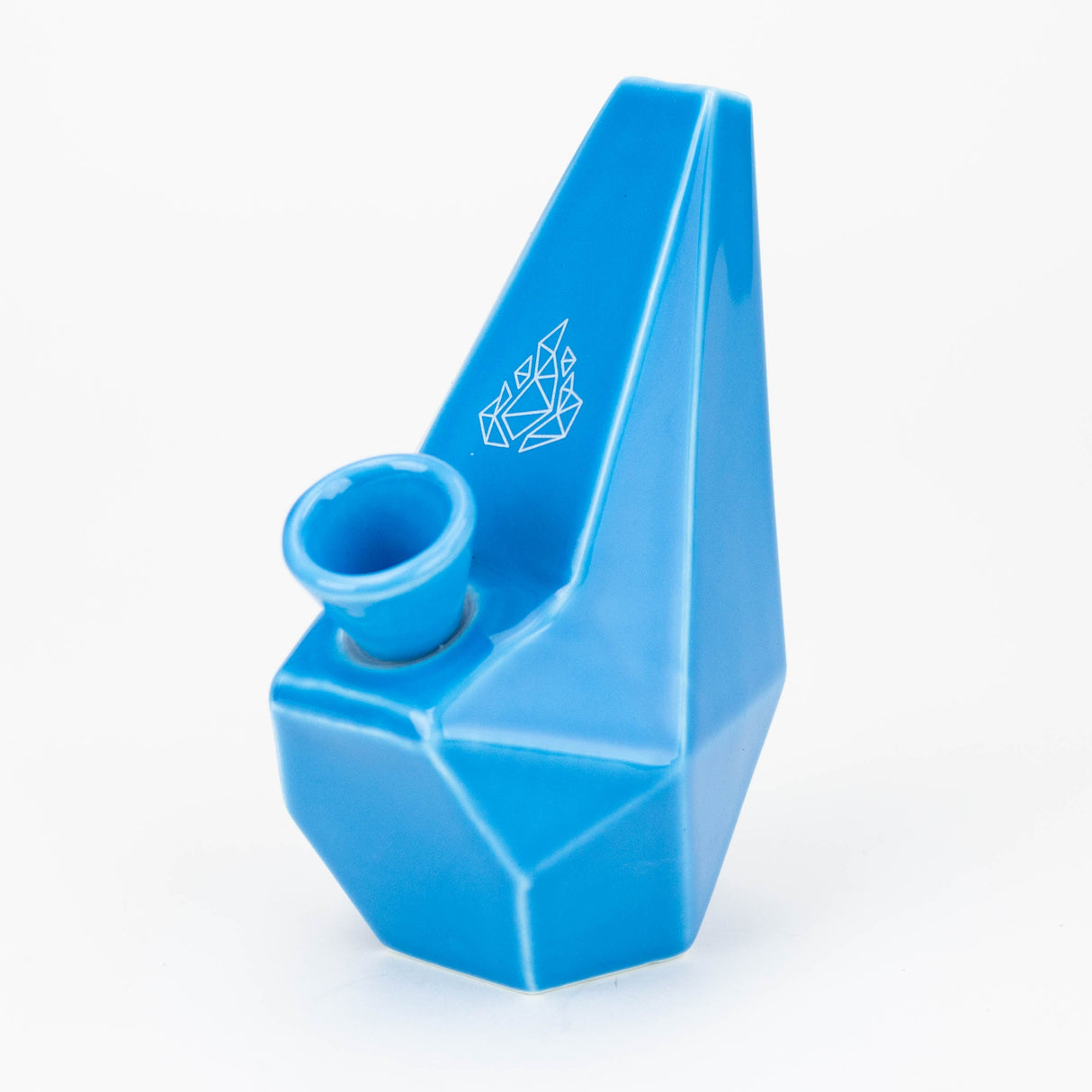 BRNT designs | Polygon Ceramic Bong BRNT Designs Blue Sky