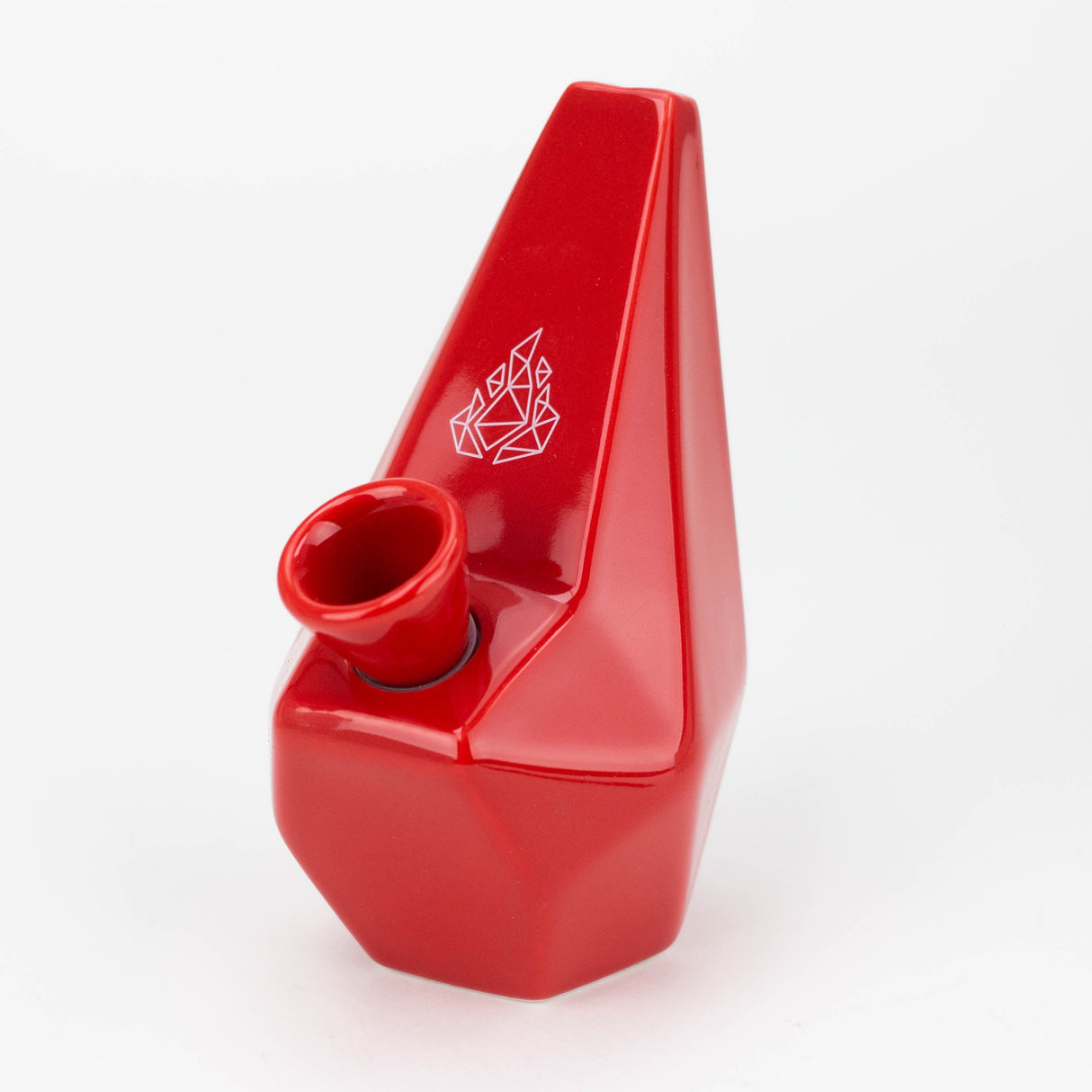 BRNT designs | Polygon Ceramic Bong BRNT Designs Red