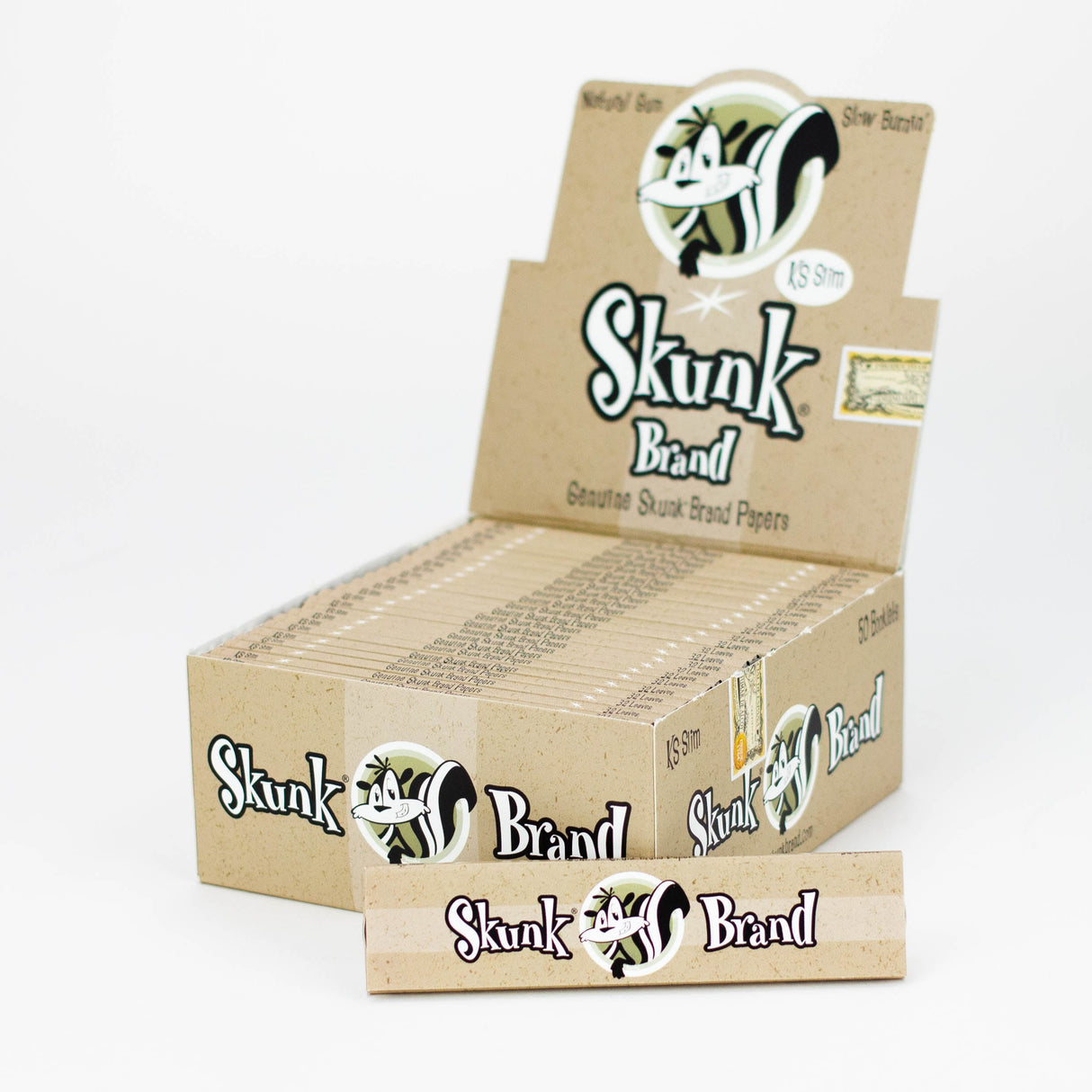 Skunk Brand Hemp Rolling Papers King slim Box of 50 King Size ONE