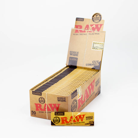 Raw classic single wide cut corners Single Wide Size ONE