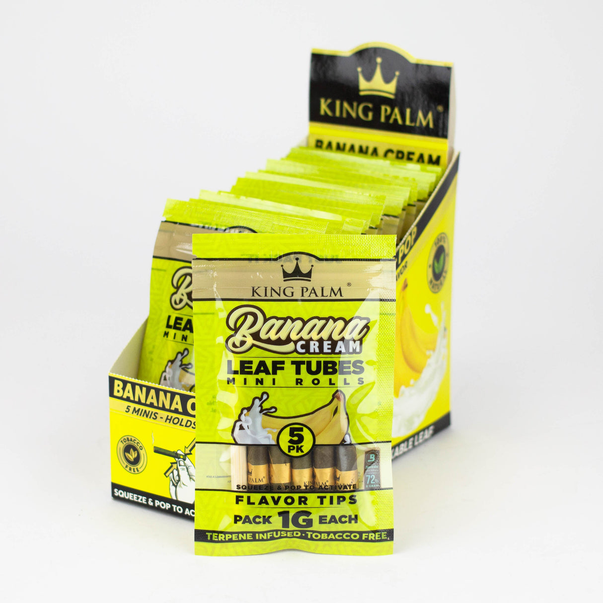 King Palm Hand-Rolled flavor 5 Mini Leaf Pack of 15 Leaf Wrap ONE
