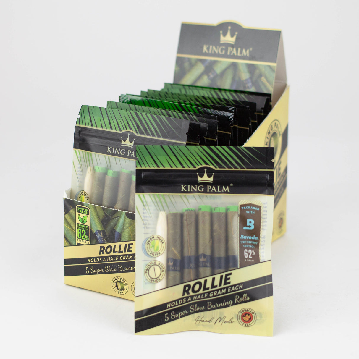 King Palm-Rollie Box of 15 Leaf Wrap ONE