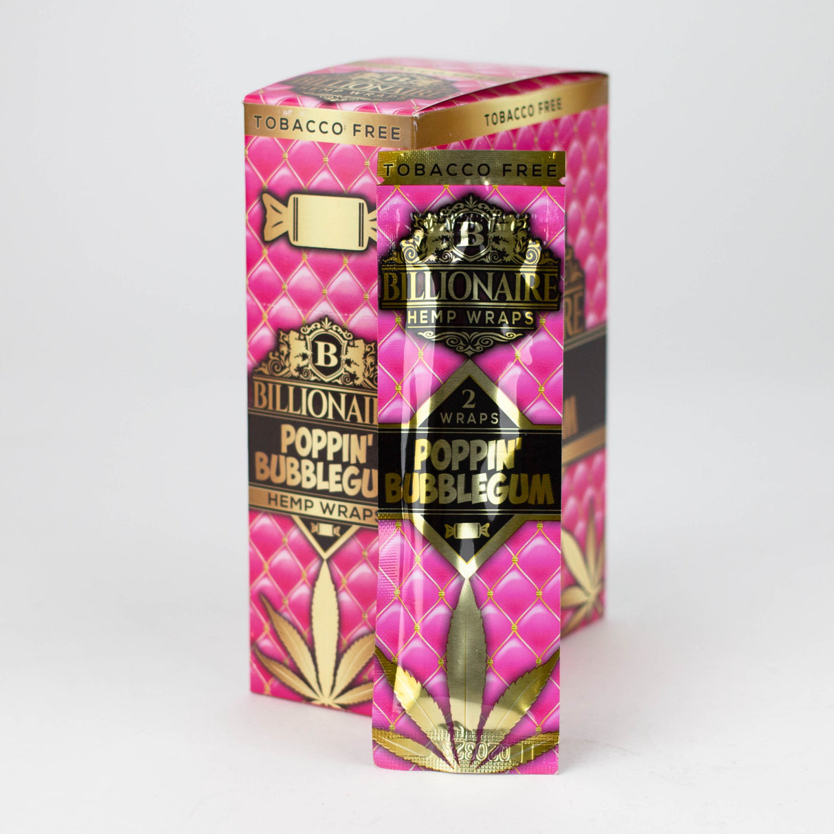 Billionaire Hemp Wraps display Leaf Wrap ONE Poppin Bubblegum