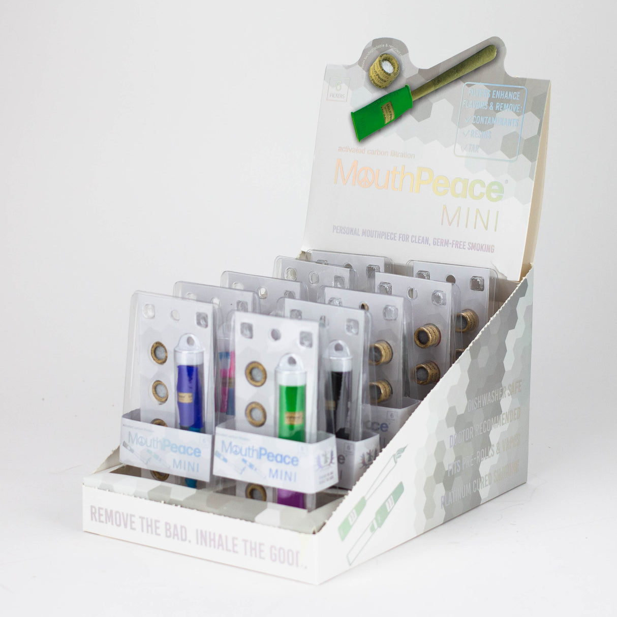 MOOSE LABS | Silicone Mouthpeace Mini Starter set display of 10 Display Pack Smoking Cat Distribution