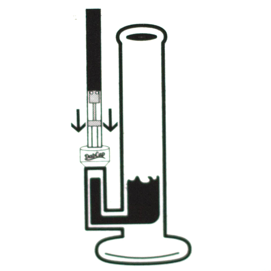 Silicone Dab Cap universal adapter for cartridge Box of 20 Cap · Dabber · Insert · Clip · Nail Smoking Cat Distribution