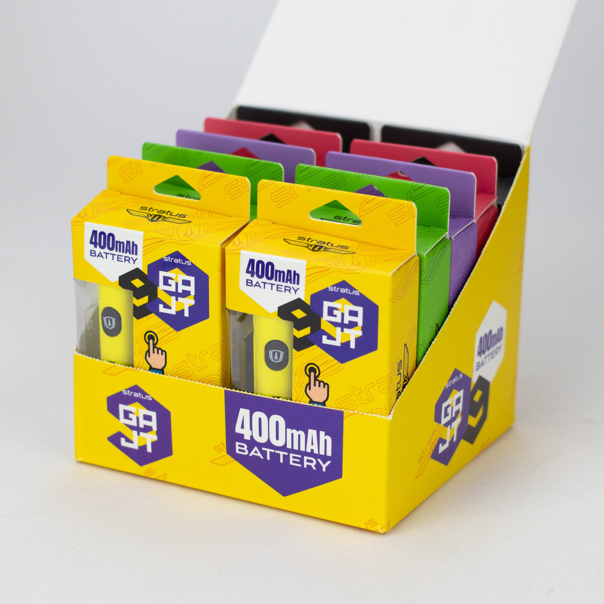 Stratus | GAJT 400mAh 510 battery Box of 10 510 Battery Buddyz Wholesale