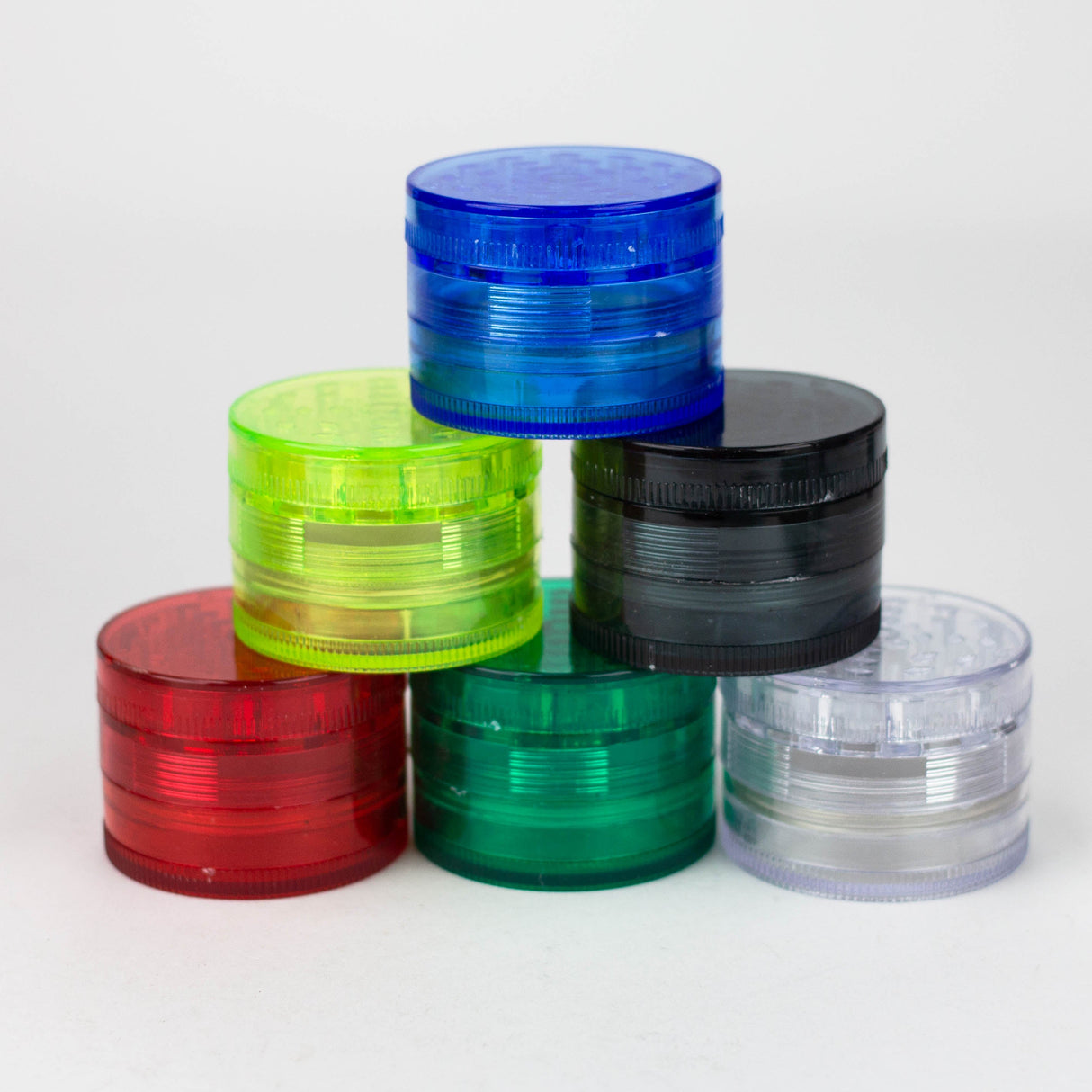 TOBACCO PLASTIC GRINDER 4PT Box of 12 Display Pack JJ Distribution