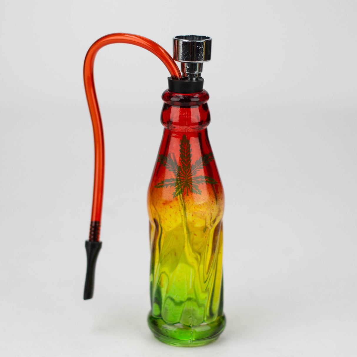 5" rasta mini glass water pipe display of 12 Glass Pipe JJ Distribution
