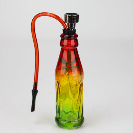 5" rasta mini glass water pipe display of 12 Glass Pipe JJ Distribution