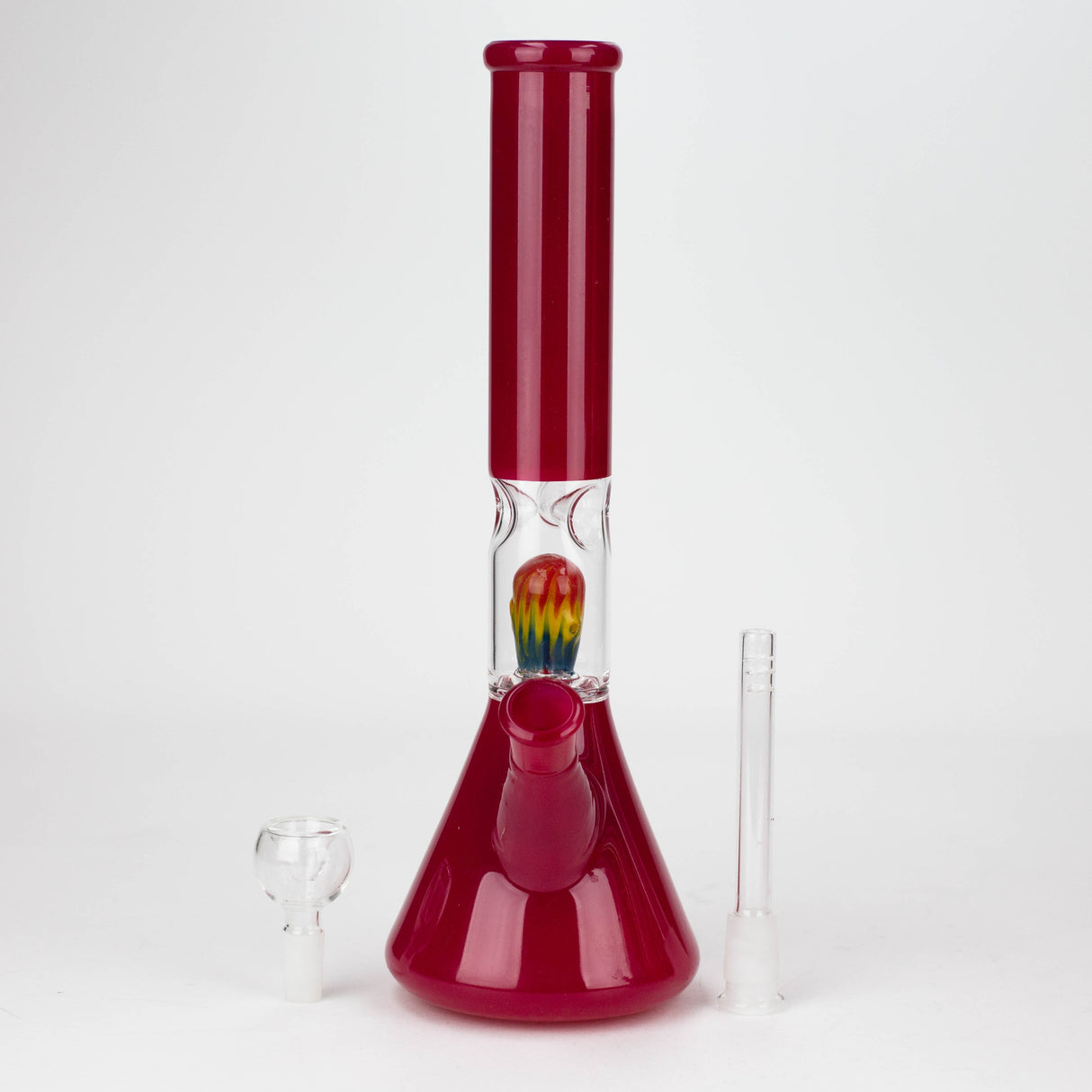 12" Rasta Water Beaker Water Bong Glass Bong JJ Distribution