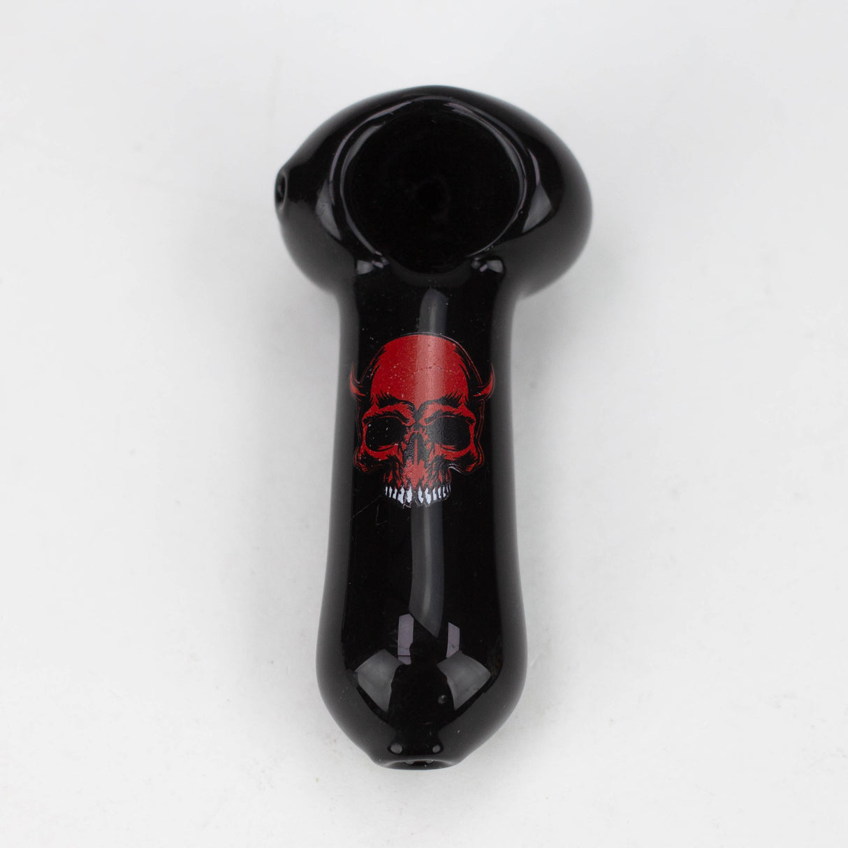 3" Black & Skull Pack of 2 Glass Pipe JJ Distribution