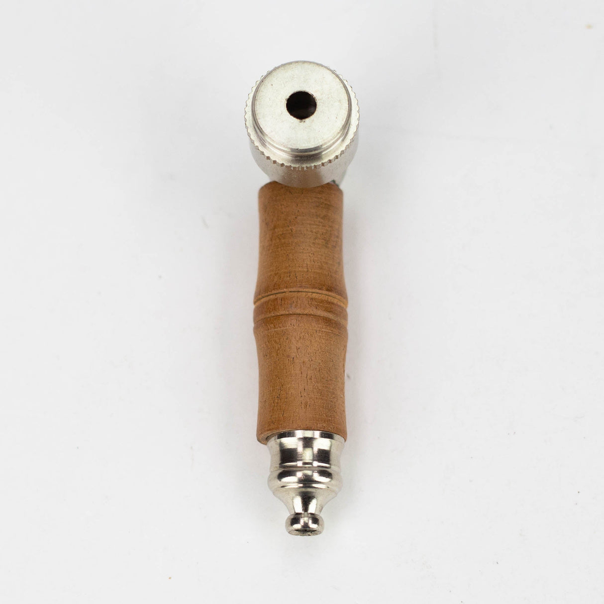 3" Wooden Handle Metal Pipe Bag of 10 Wooden Pipe JJ Distribution