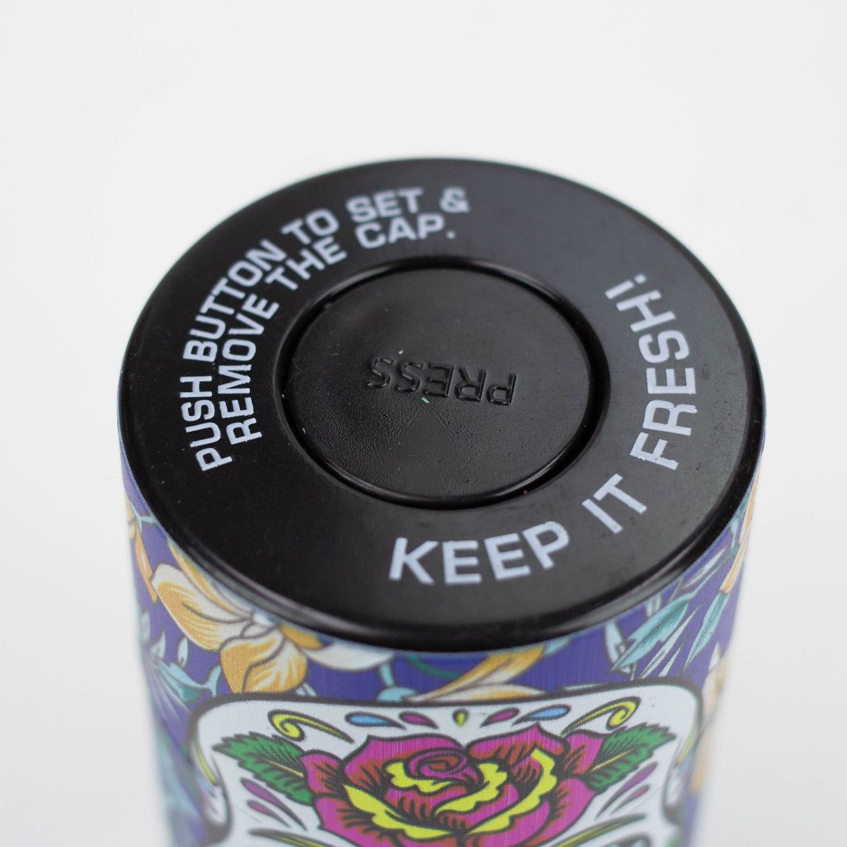 Air tight Stash Jars with Assorted Designs Box of 6 Jar Canadian Distributor