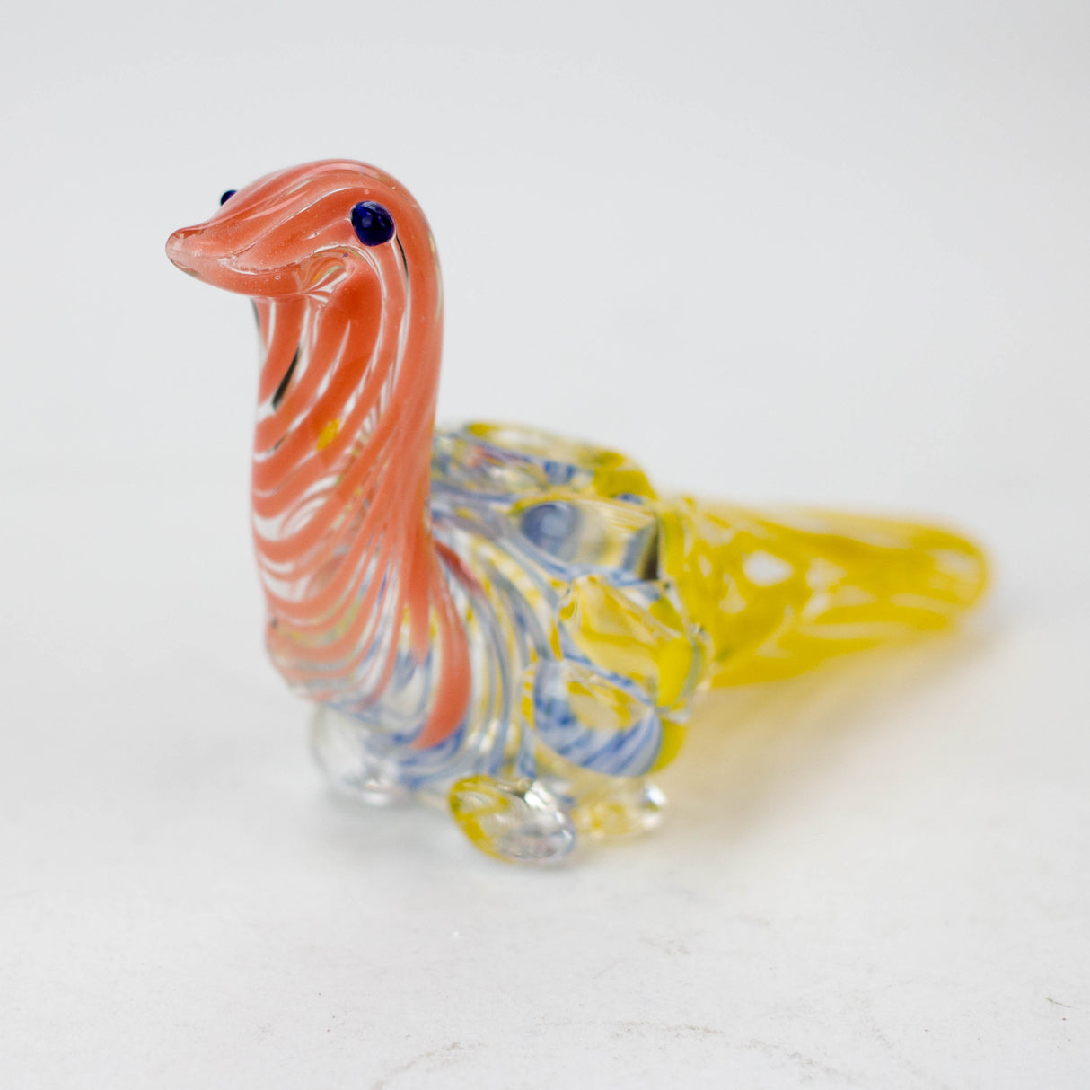 6" Animal Pipe - Dove Glass Pipe JJ Distribution